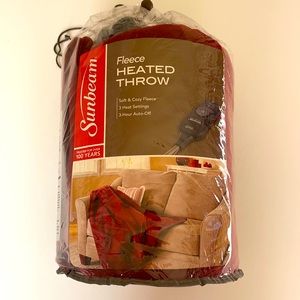 Sunbeam Fleece Heated Throw Blanket